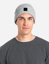 Čepice - Ohrnutý lem - seda