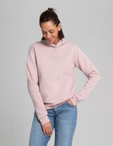 Pulover s kapuco - Potisk s sporočilom - vijolicna