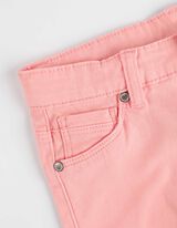 Pantaloncini di jeans - Bordatura decorativa - arancione