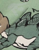 rozpinana bluza - nadruk na całej powierzchni - zielony