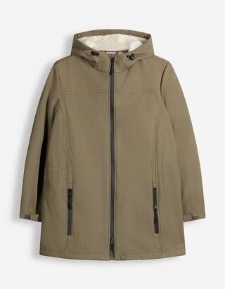 Parka - Na&scaron;it&eacute; kapsy - Khaki zelen&aacute;