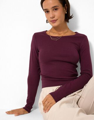 Cropped Shirt - Cropped - Lila