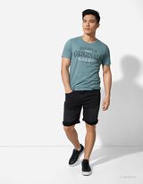 T-shirt - nadruk - turkusowy