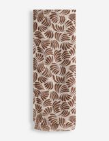 Schal - gemustert - braun