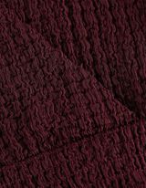 Tričko s dlouhým rukávem - Strukturovaný vzor - tm. lila