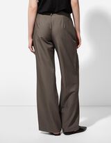 Hlače - Kroj Wide Fit - svetlo rjava