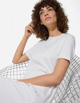 Kleid - Aufgesetze Taschen - weiß