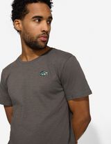 T-shirt - Borduursels - donkergrijs