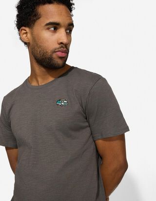 T-Shirt - Stickereien - dunkelgrau