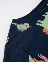 Pyjama Set aus Langarmshirt und Hose  - Einhorn - bronzefarben