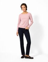 Langarmshirt - Baumwolle - Rosa
