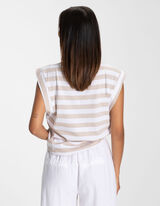 Mar&scaron;kiniai - Dryžiai - smelio spalvos