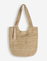 Beuteltasche - Stroh - Beige