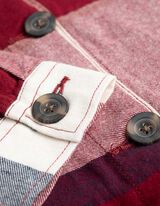 Lang shirt - Overhemd kraag - donkerrood