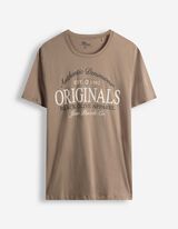 T-Shirt - Frontprint - hellbraun