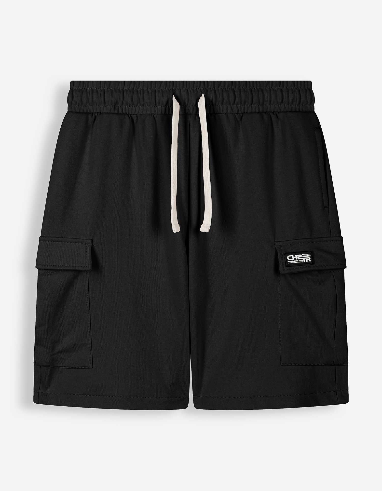 Short cargo - Molleton - Noir