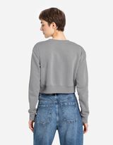 Mikina - skr&aacute;ten&yacute; - seda