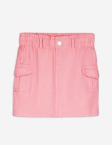Gonna di jeans - Tasche applicate - rosa