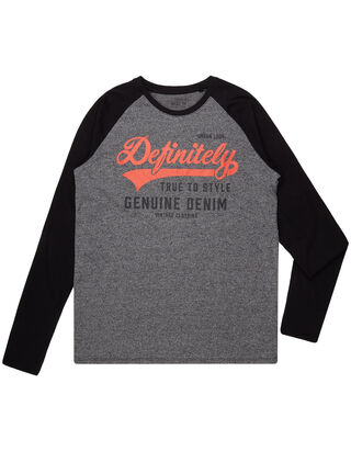 Herren Baseball Longsleeve mit Print