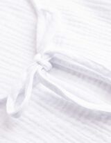 Bluse - einfarbig - wei&szlig;