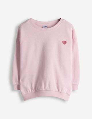 Sweatshirt - Oversized Fit - rosa