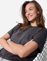 Majica kratkih rukava - Aplikacija - tamno siva