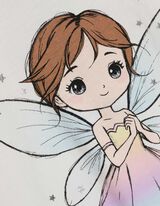 Set aus Shirt und Rock - Glitzerprint - weiß