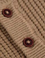 Pulovr - Knoflíky - svetle hneda