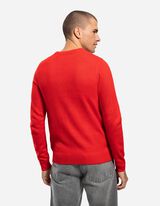 Strickpullover - Christmas - rot