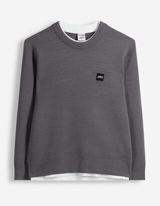 Strickpullover - Loose Fit - Dunkelgrau