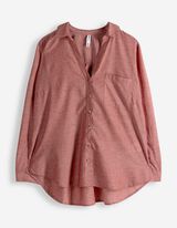 Bluse - Brusttasche - dunkelrot