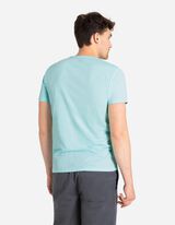 Tričko - N&aacute;prsn&eacute; vrecko - tyrkysovy