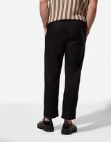 Hose - Leinen-Mix - schwarz