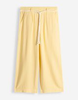 Kalhoty - Vzhled lnu - sv. zluta