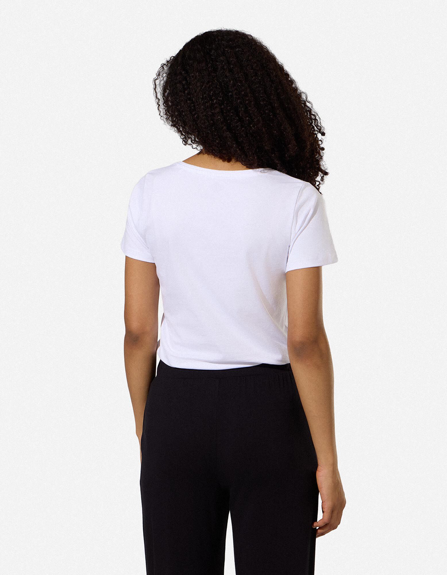 T-Shirt - Stretchanteil - Wei&szlig;