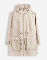 Outdoorjacke - einfarbig - wei&szlig;