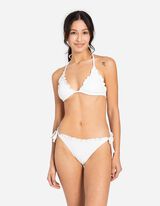 góra od bikini - haft - bialy