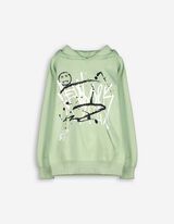 Hoodie - Oversized fit - lichtgroen