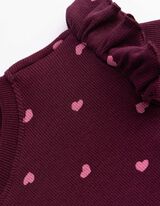 Langarmshirt - Minnie Mouse - Dunkelrot