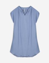 Blusenkleid - Musselin - dunkelblau