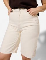 Bermuda  - Relaxed Fit - Wei&szlig;
