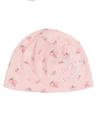M&auml;dchen M&uuml;tze mit Bl&uuml;mchen-Muster