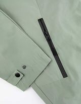 płaszcz - material hydrofobowy - ciemny zielony