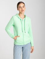 &Scaron;portna jopa - Kapuca z zatezno vrvico - svetlo zelena