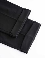 Cigaretės kelnės - Užlenktas kraštas - juodas