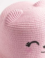 Slaměn&yacute; klobouk - V&yacute;&scaron;ivky - ruzova