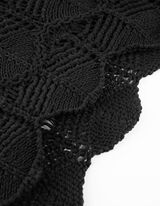 Top in maglia - Maglia traforata - nero