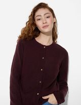 Kardigán - Gombolópántos - sotetlila