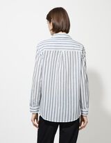 Blouse - Strepen - donkerblauw