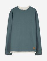 Langarmshirt - Oversized Fit - dunkelgrün